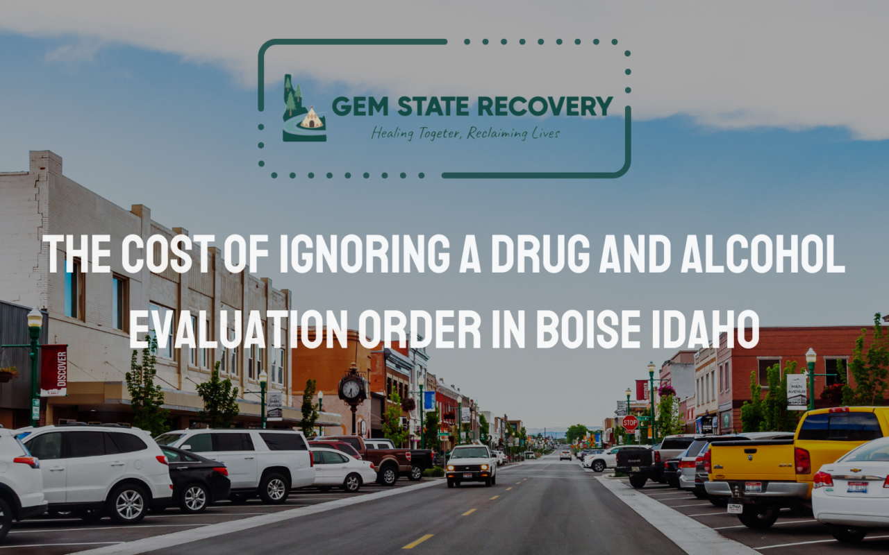 Drug and Alcohol Evaluation Order in Boise Idaho